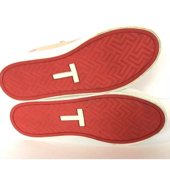 Ted Baker Ephie Sneakers Womens Printed Canvas Platform Shoes Rose Gold Sz 6.5 7 - Picture 9 of 10